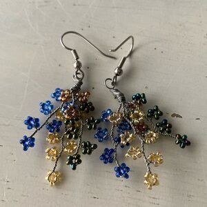 CLEARANCE [Altiilano] Wire Beaded Earrings